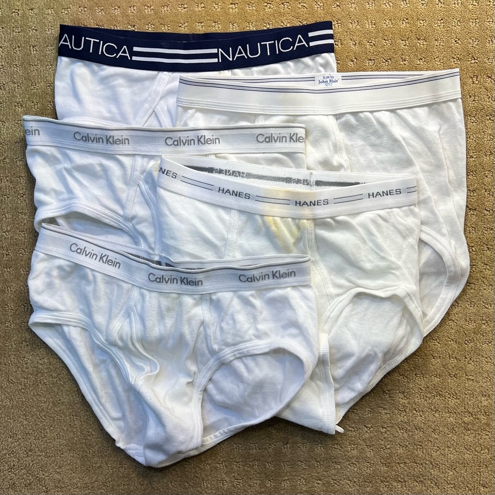 (Not so White) Custom Briefs bundle Mens S (28-30”)